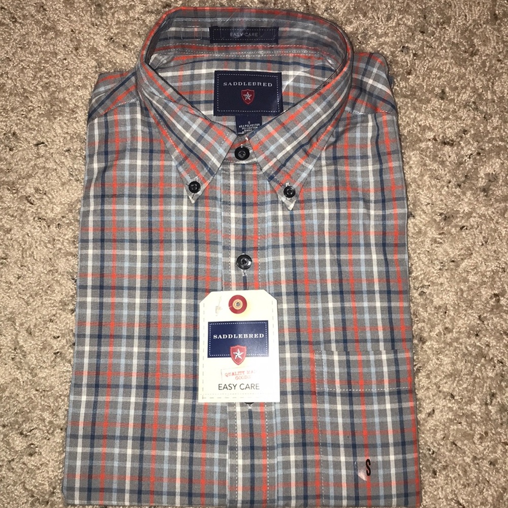 Men’s Small Saddlebred Collard Shirt